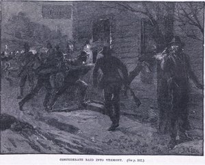 同盟者袭击了公元1865年的佛蒙特州 作者 威廉·巴恩斯（William Barnes）羊毛